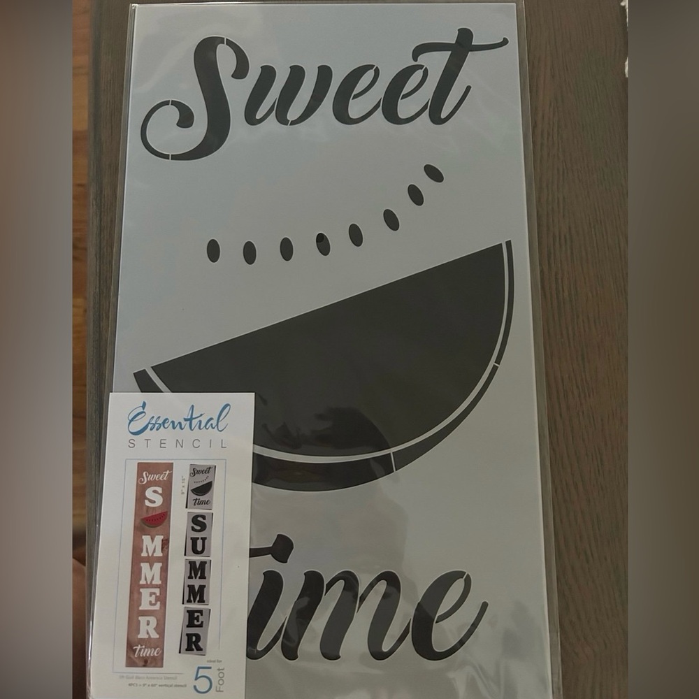 **3 FOR $30** 🛍️ NWT 5 FOOT “ SWEET SUMMERTIME “ PORCH LEANER STENCIL